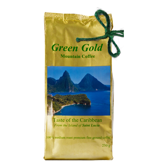 Green Gold Saint Lucia Ground Mountain Coffee