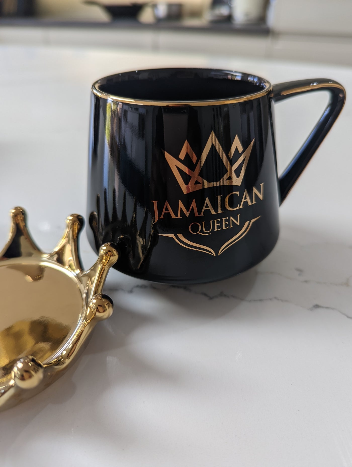 Gold Jamaican Queen Mug