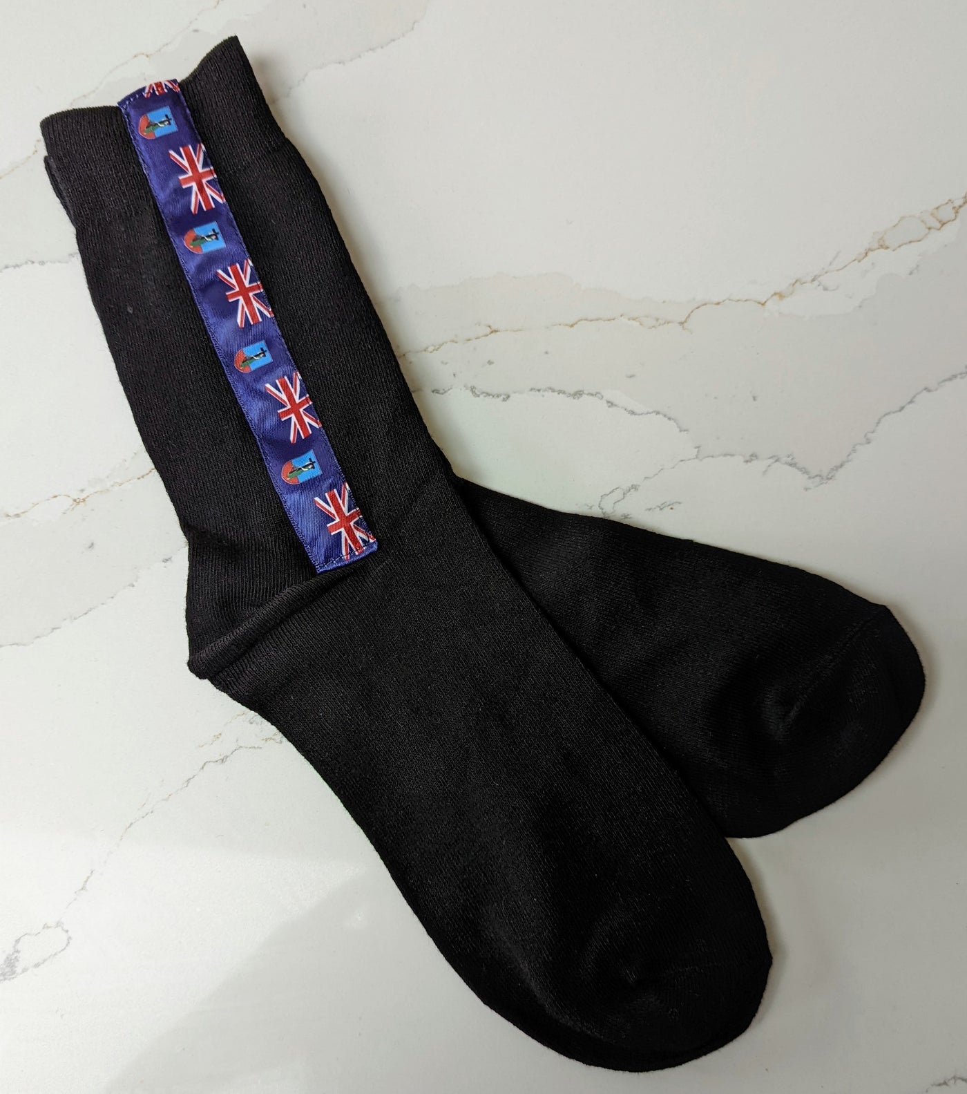 Socks with Montserrat Flag