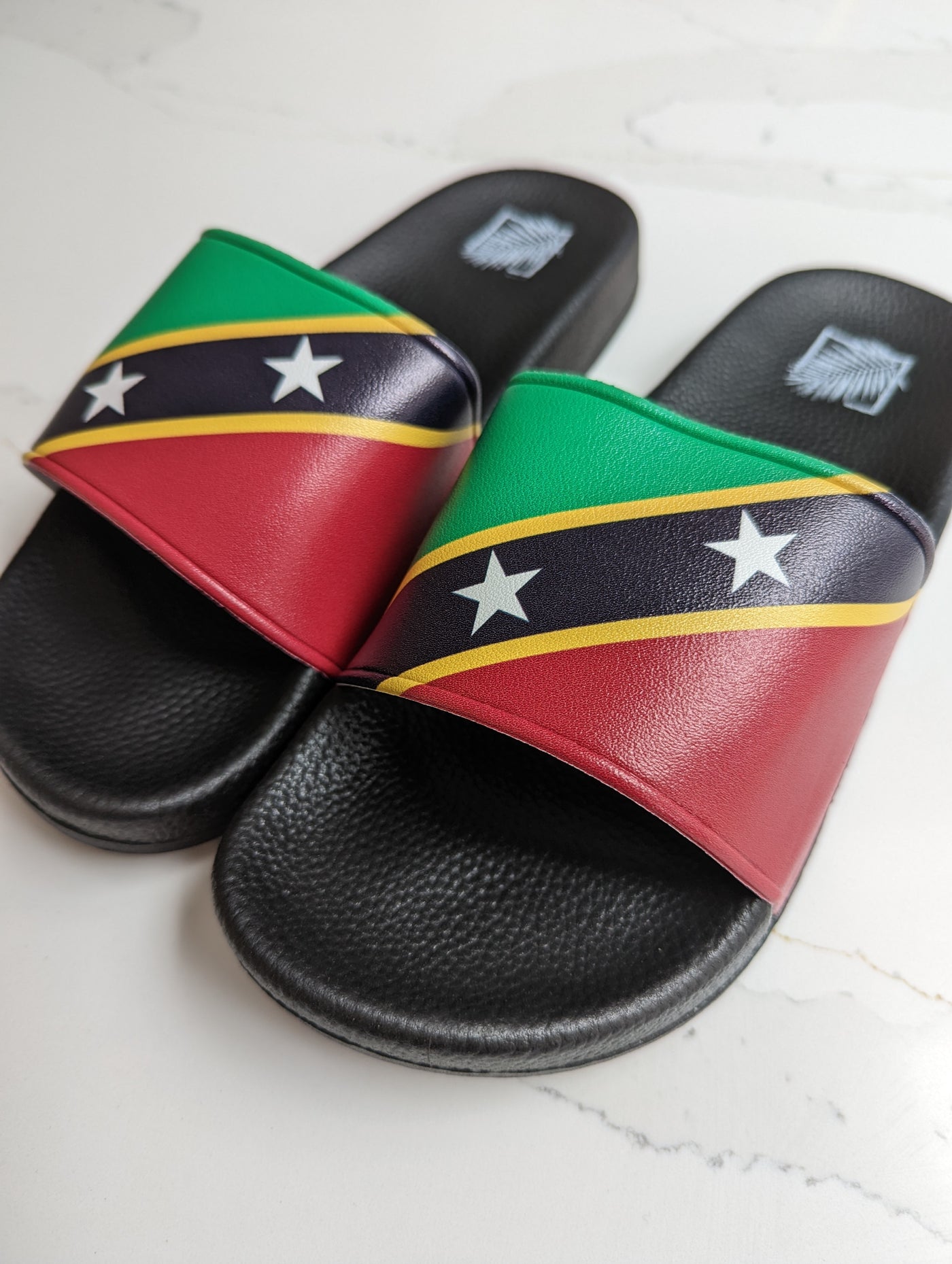St Kitts & Nevis Flag Sliders - Black Sole