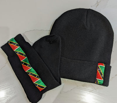 Bonnet and Sock set with flag detail