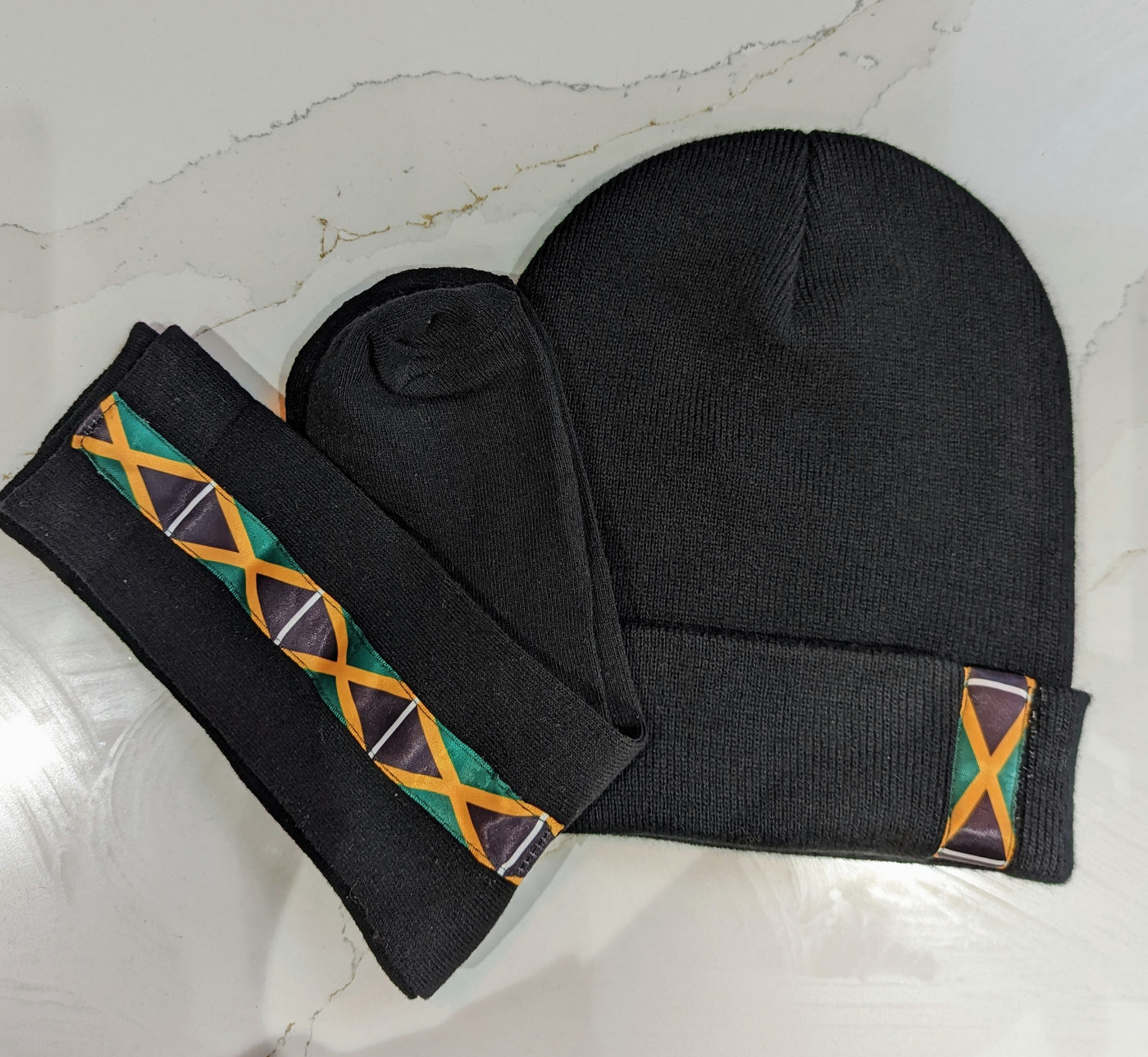 Hat and Sock set with flag detail